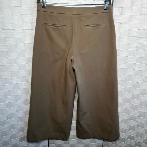 Ann Taylor The Marina High Rise Wide Leg Ankle Pants Size 10 Lagenlook Office - Picture 11 of 12